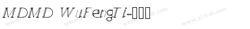 MDMD WuFengTi字体转换